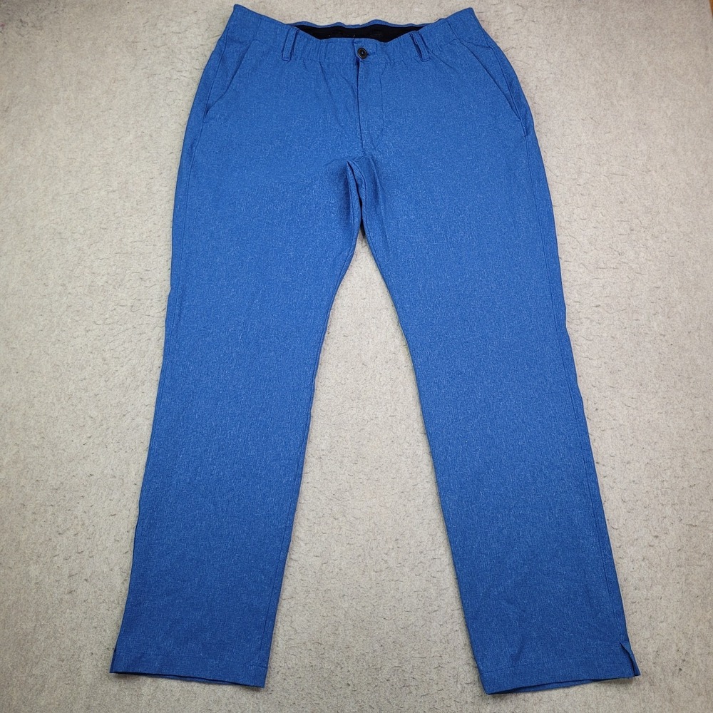Under Armour Golf Performance Chino Pants Mens 32x32 Blue Straight Leg Flex